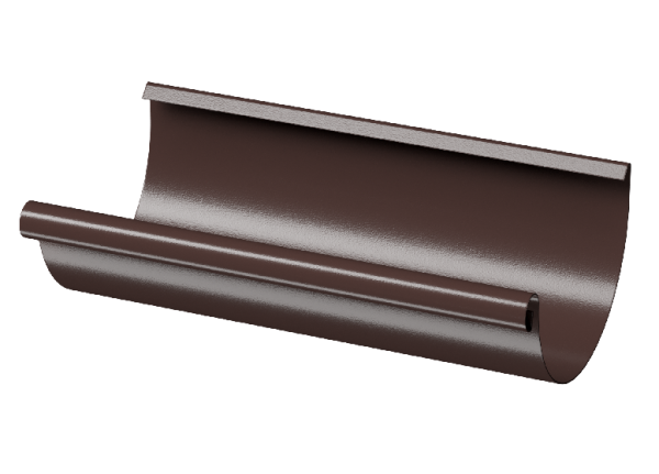 Желоб полукруглый D125 3 м Döcke STAL PREMIUM Шоколад, (RAL 8019) купить в Бугульме