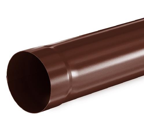 Водосток Aquasistem, система 150/100 - Труба водосточная 1.00м RAL 8017 Коричневый купить в Бугульме