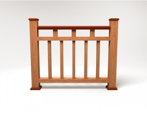 Ограждение из ДПК FG1 терракот купить в Бугульме