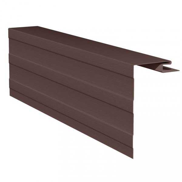 Приоконная планка (околооконный профиль) для сайдинга, коричневый купить в Бугульме
