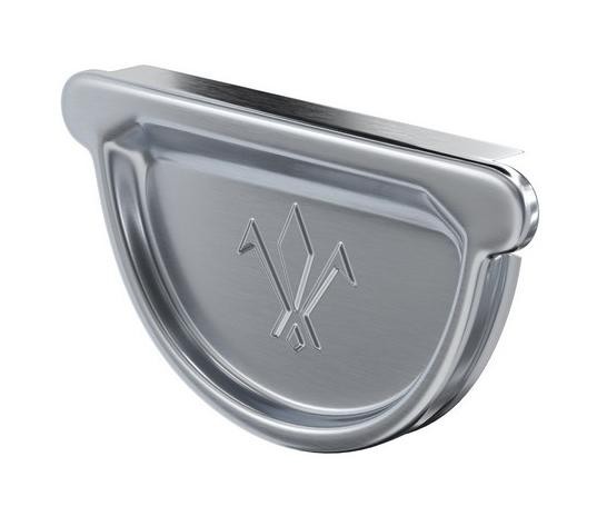 Водосток Aquasistem, Система 150/100 - Заглушка желоба универсальная оцинкованая купить в Бугульме