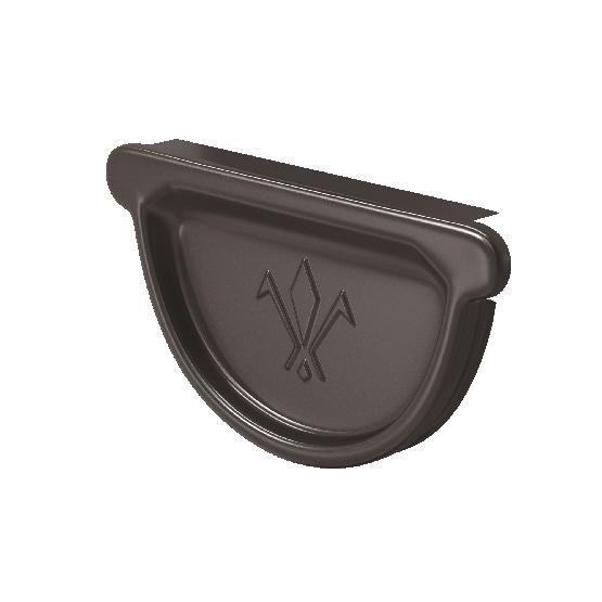 Водосток Aquasistem, система 150/100 - Заглушка универсальная с резиновым уплотнителем RR 32 Тёмно-Коричневый купить в Бугульме