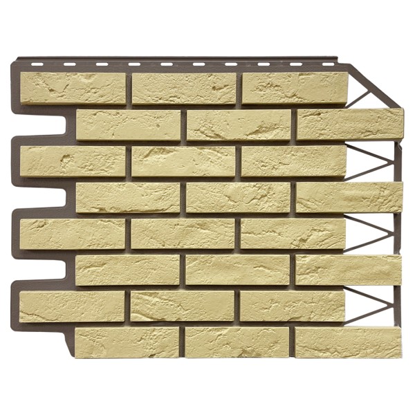 Фасадная панель FineBer, Кирпич Баварский, Песочный купить в Бугульме