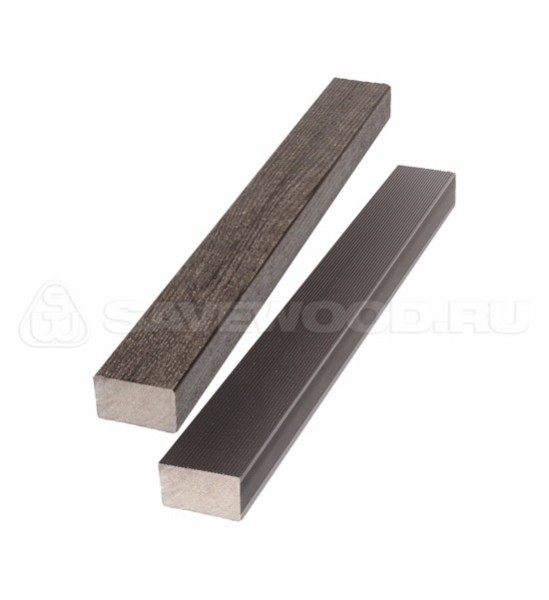 Брус лавочный ДПК полнотелый Savewood тёмно-коричневый купить в Бугульме