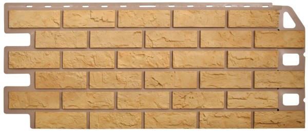 Фасадная панель Цокольный сайдинг Альта-профиль - коллекция "кирпич", кирпич желтый купить в Бугульме