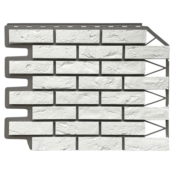 Фасадная панель FineBer, Кирпич Баварский, Белый купить в Бугульме