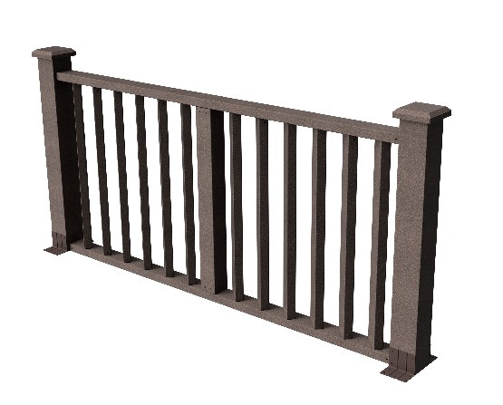 Ограждения декоративное ДПК GRINDERDECO Бруклин венге купить в Бугульме