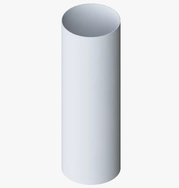 Водосток Альта-Профиль ПВХ – Труба водосточная 4м (белый) купить в Бугульме