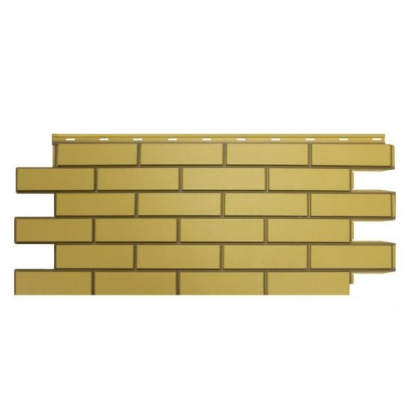 Фасадная панель Nordside, Гладкий Кирпич, Желтый купить в Бугульме