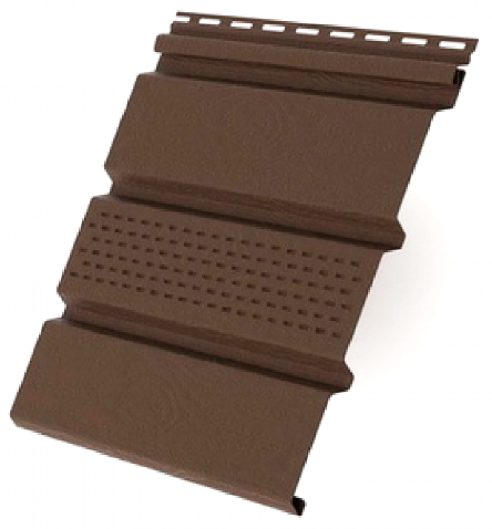 Софит с центральной перфорацией, коричневый купить в Бугульме