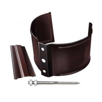 Водосток Grand Line 150x100 – Хомут трубы (на кирпич) RAL 8017