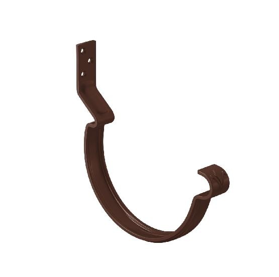 Водосток Aquasistem, система 125x90 - Крюк крепления желоба короткий RAL 8017 Коричневый купить в Бугульме