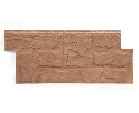 Фасадная панель T-Сайдинг-Гранит Леон ЭКО-2 Орех купить в Бугульме