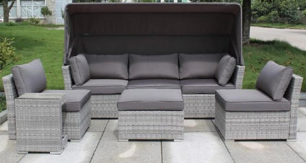 Диван-Трансформер AFINA плетеный из иск. ротанга AFM-320G Grey купить в Бугульме