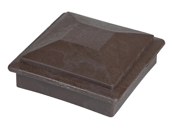 Крышка верхняя фигурная ПВХ для столба Deckart 100х100 Венге купить в Бугульме