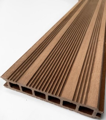 Террасная доска ДПК - ДеревоПласт- Бесшовная Коричневый