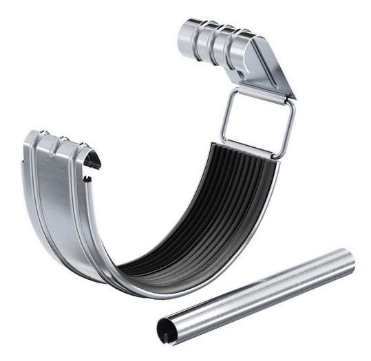 Водосток Aquasistem, Система 150/100 - Соединитель желоба с уплотнителем оцинковка купить в Бугульме