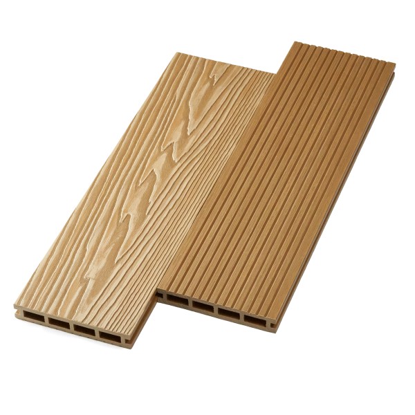 Террасная доска ДПК NanoWood двусторонняя New 3D тиснение + вельвет Орех купить в Бугульме