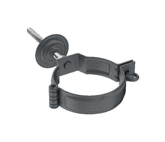 Водосток Aquasistem, Система 125/90 - Декоративный хомут c метизом в сборе RR 23 Маренго matt купить в Бугульме