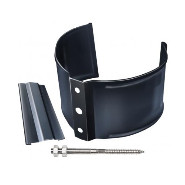 Водосток Grand Line 125x90 – Хомут трубы (на кирпич) RAL 7024 купить в Бугульме