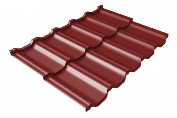 Металлочерепица модульная Квинта Uno Grand Line c 3D резом 0,45 PE RAL 3011 коричнево-красный купить в Бугульме