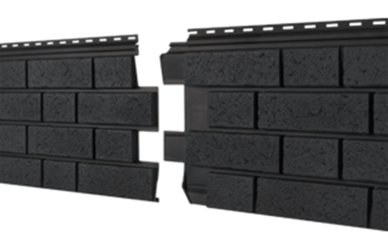 Фасадная панель Ю-пласт Стоун Хаус S-Lock Клинкер Нордик Графитовый купить в Бугульме