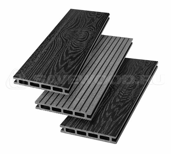 Террасная доска из ДПК SW Carpinus (T) — двухсторонняя черный купить в Бугульме