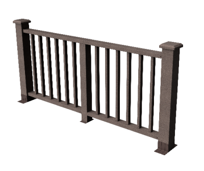 Ограждения декоративное ДПК GRINDERDECO Альма венге