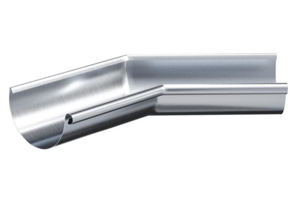 Водосток Aquasistem, Система 150/100 - Угол желоба внутренний  оцинковка 135° купить в Бугульме