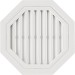 Восьмиугольная фронтонная вентиляционная решётка, Белая купить в Бугульме
