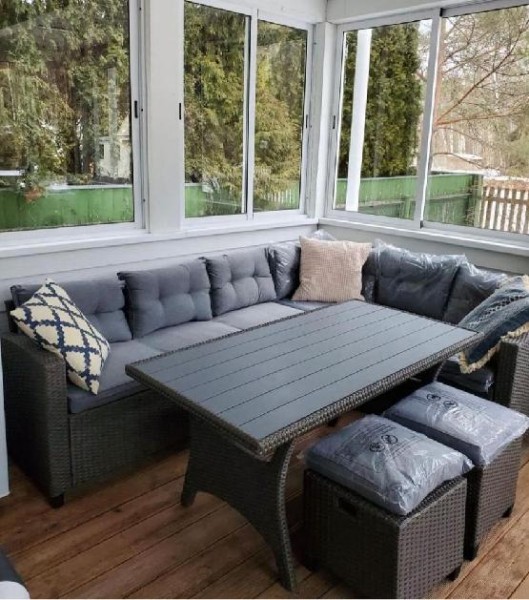 Комплект мебели AFINA плетеной из иск. ротанга AFM-307G-Grey купить в Бугульме