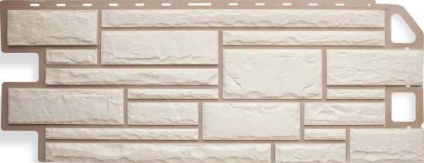 Цокольный сайдинг альта-профиль - коллекция "камень", белый купить в Бугульме