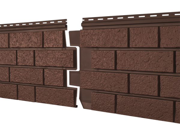 Фасадная панель Ю-пласт Стоун Хаус S-Lock Клинкер терракотовый купить в Бугульме