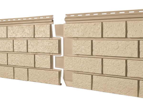 Фасадная панель Ю-пласт Стоун Хаус S-Lock Клинкер песочный купить в Бугульме