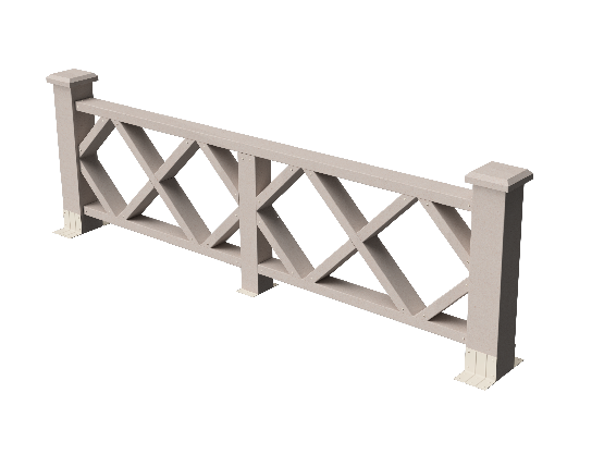 Ограждения декоративное ДПК GRINDERDECO Миллениум выбеленый дуб купить в Бугульме