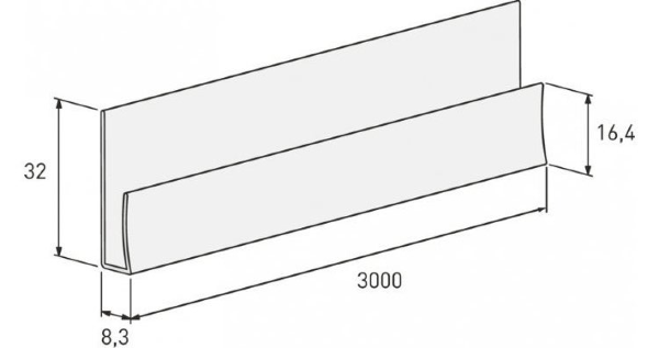Стартовая планка для отделочных панелей Vox купить в Бугульме
