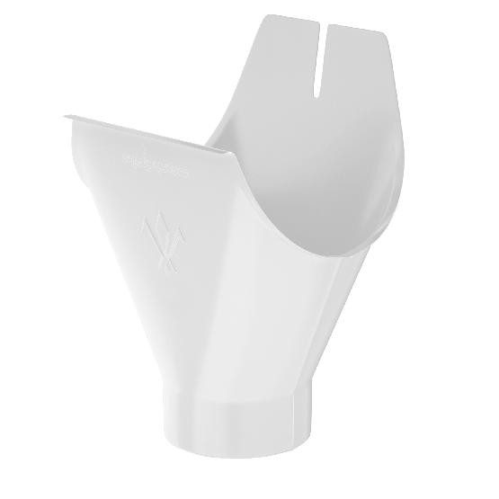 Водосток Aquasistem, система 125x90 - Воронка желоба RR 20 Мраморно-белый купить в Бугульме