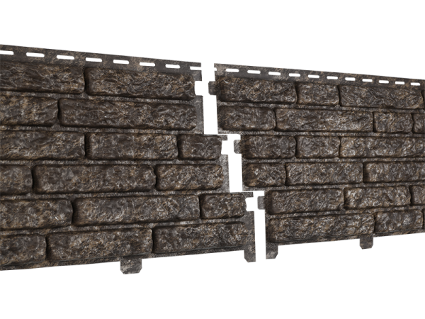 Фасадная панель Ю-пласт Стоун Хаус Кварцит Коричневый купить в Бугульме