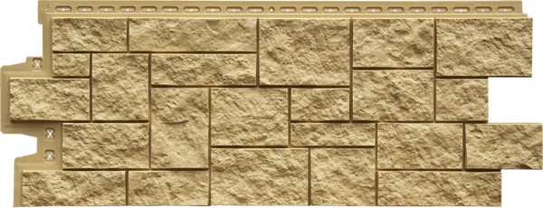 Фасадная панель Grand Line Дикий камень Стандарт песочный купить в Бугульме