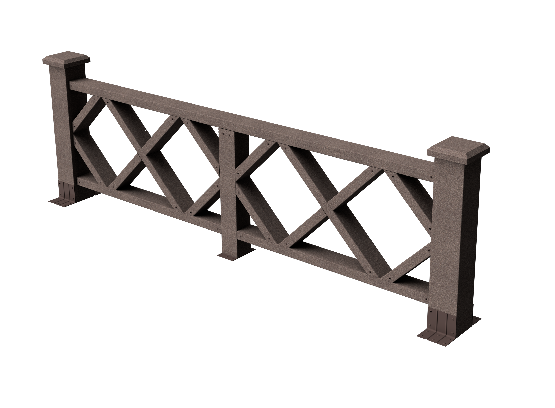 Ограждения декоративное ДПК GRINDERDECO Миллениум венге купить в Бугульме