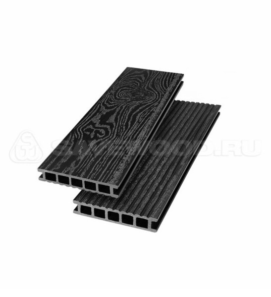 Террасная доска из ДПК SW Ornus тангенциальный распил черный купить в Бугульме