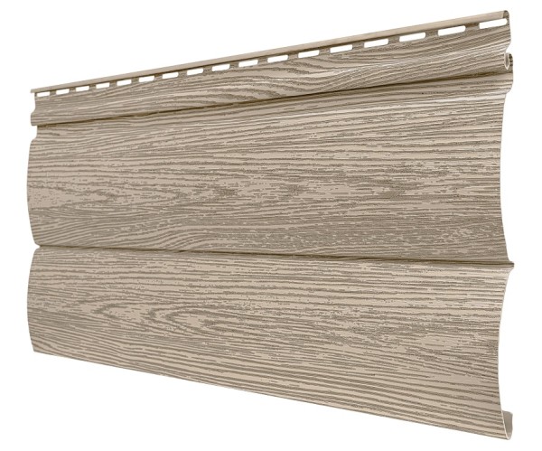 Виниловый сайдинг tecos, серия lux - оцилиндрованный брус двойной, - сибирский кедр купить в Бугульме