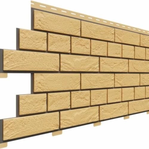 Фасадная панель Доломит Кирпич Славянка Желтый купить в Бугульме