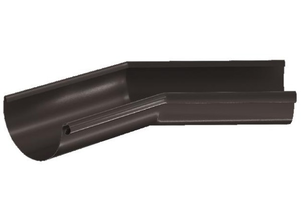 Водосток Aquasistem, система 150/100 - Угол желоба,внутренний 135° RR 32 Тёмно-Коричневый купить в Бугульме