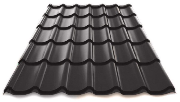 Металлочерепица Металл Профиль Norman полиэстер 0,5 сталь RAL 7024 серый купить в Бугульме