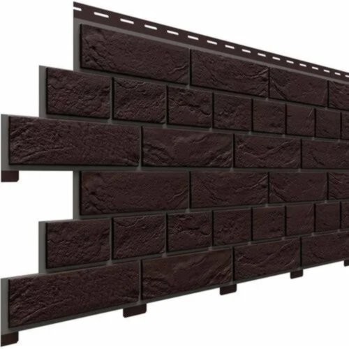 Фасадная панель Доломит Кирпич Славянка Коричневый  купить в Бугульме