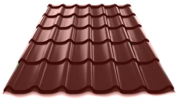 Металлочерепица Металл Профиль Norman полиэстер 0,5 сталь RAL 8017 коричневый купить в Бугульме