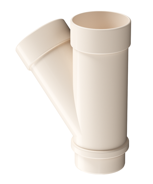 Тройник 45˚ Docke Lux ПВХ Латте купить в Бугульме