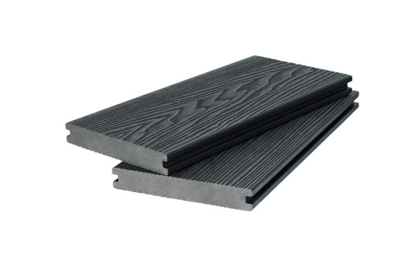 Доска террасная 3D фактура дерева POLIVAN GROUP двухсторонняя полнотелая SINGARAJA чёрный купить в Бугульме