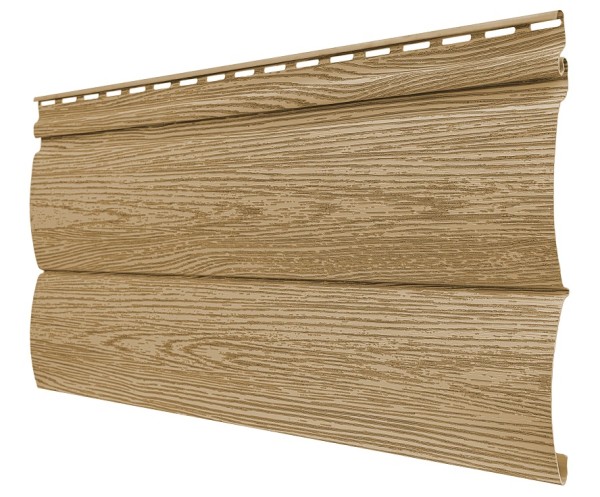 Виниловый сайдинг tecos, серия lux - оцилиндрованный брус двойной, - ангарская сосна купить в Бугульме